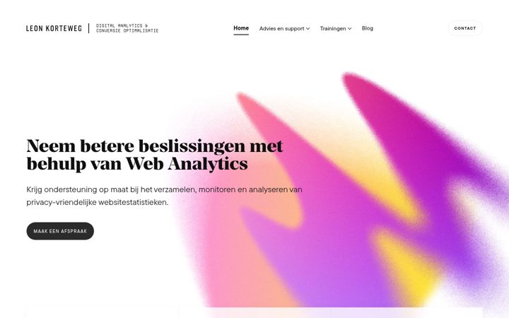 Screenshot of leonkorteweg.nl