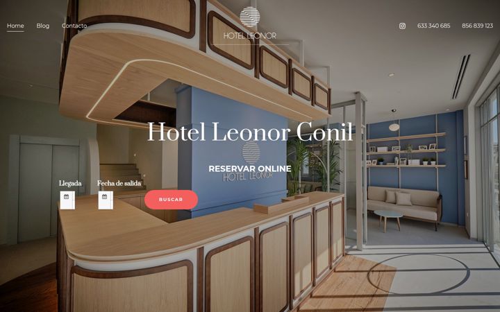 Screenshot of leonorhotelconil.es