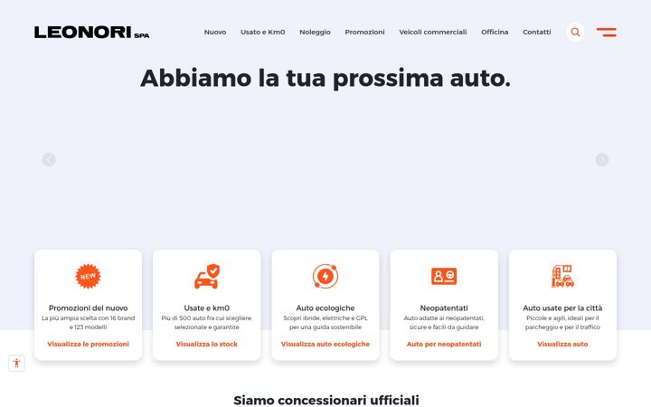 Screenshot of leonori.it