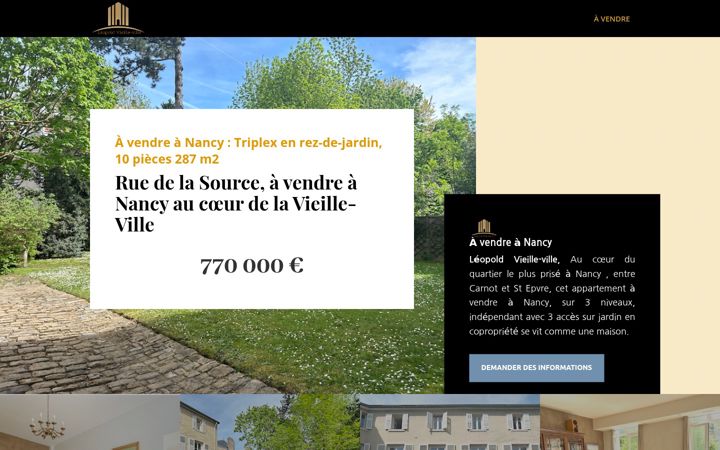 Screenshot of leopold-vieille-ville.fr