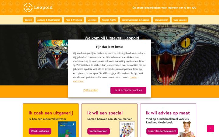 Screenshot of leopold.nl