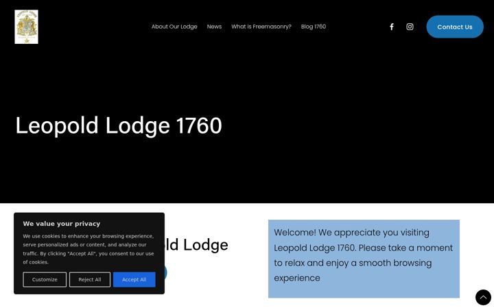 Screenshot of leopold1760.org.uk