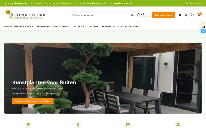 Screenshot of leopoldflora.com