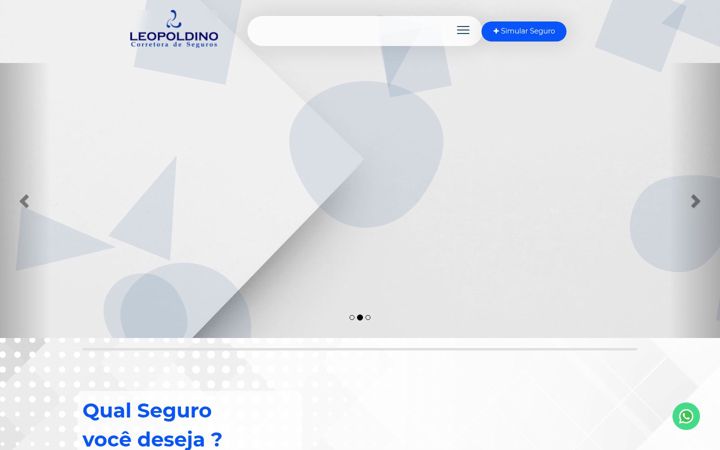 Screenshot of leopoldinocorretora.com.br