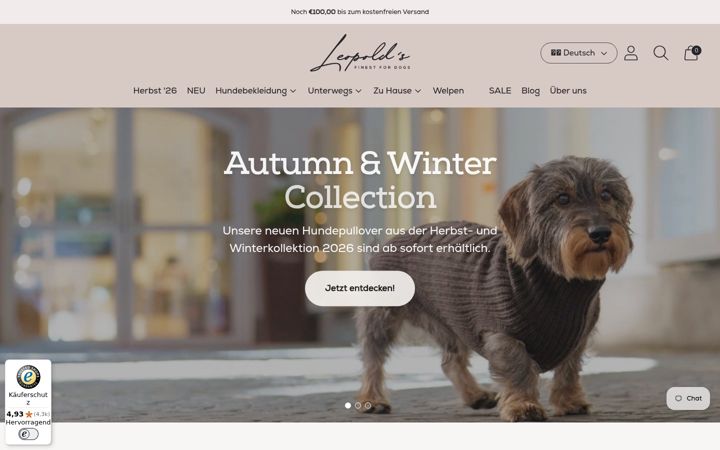 Screenshot of leopolds-finest.de