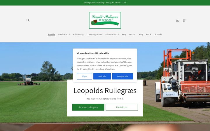 Screenshot of leopolds-rullegraes.dk