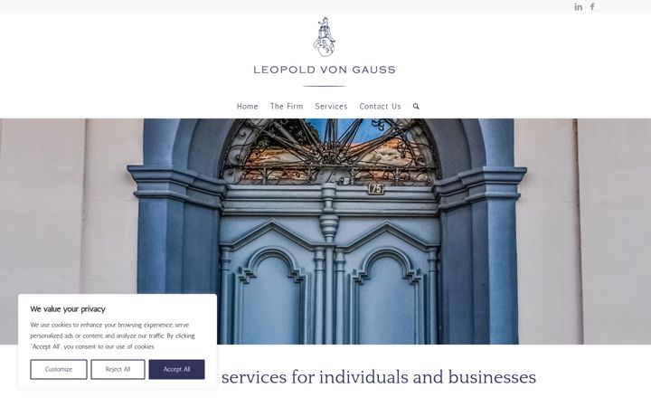 Screenshot of leopoldvongauss.com