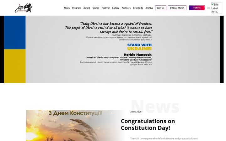 Screenshot of leopolisjazz.com