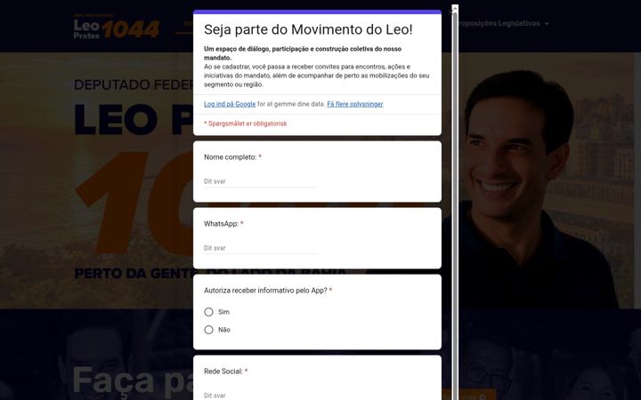 Screenshot of leoprates.com.br