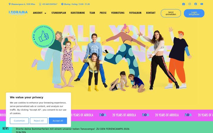 Screenshot of leorama.at