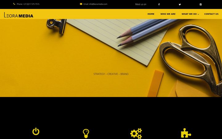 Screenshot of leoramedia.com