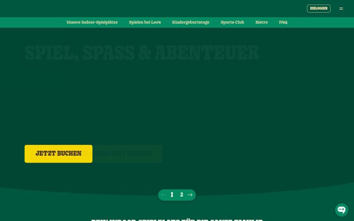 Screenshot of leosabenteuerpark.de