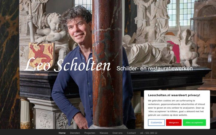 Screenshot of leoscholten.nl