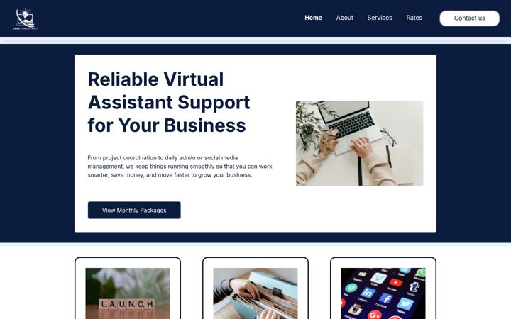 Screenshot of leosconsultancy.com