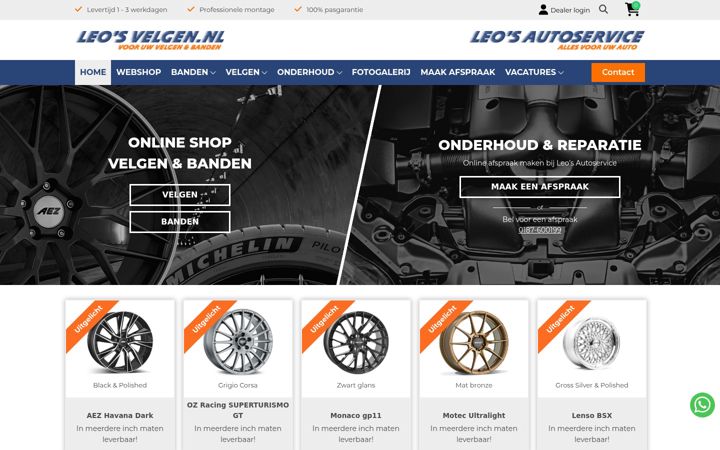 Screenshot of leosvelgen.nl