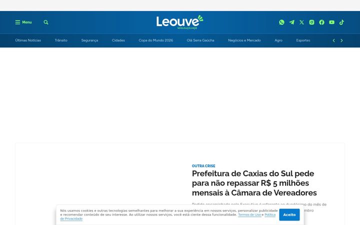 Screenshot of leouve.com.br