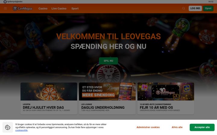 Screenshot of leovegas.de