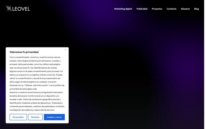 Screenshot of leovel.com