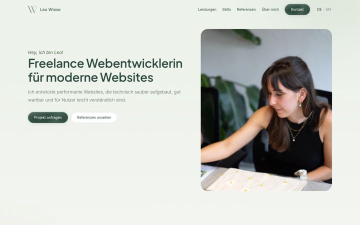 Screenshot of leowiese.de