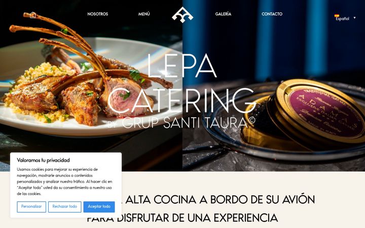 Screenshot of lepacatering.es