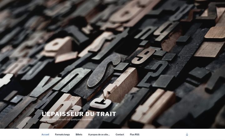 Screenshot of lepaisseurdutrait.net