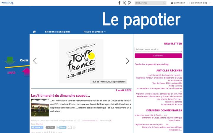 Screenshot of lepapotier.eu