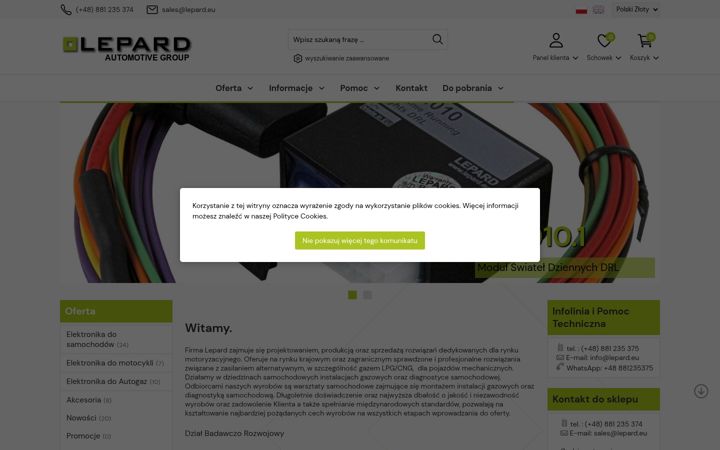 Screenshot of lepard.eu