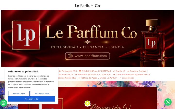 Screenshot of leparffum.com