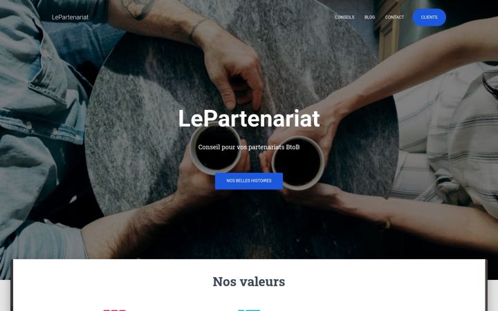 Screenshot of lepartenariat.com