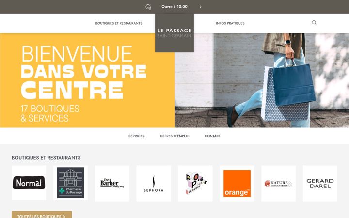 Screenshot of lepassagesaintgermain.fr