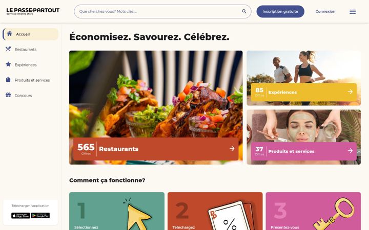 Screenshot of lepassepartout.com
