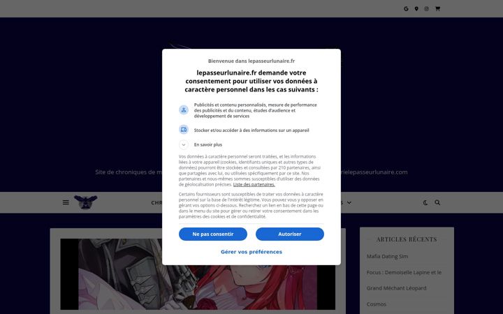 Screenshot of lepasseurlunaire.fr