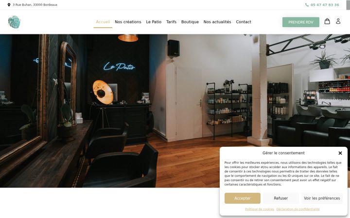 Screenshot of lepatiobordeaux.com