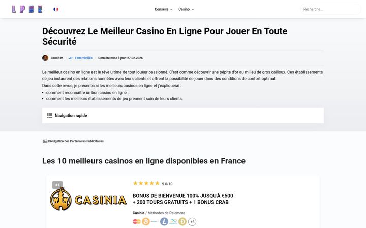 Screenshot of lepavillondesentrepreneurs.fr
