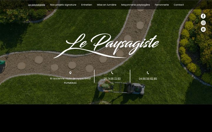 Screenshot of lepaysagiste84.fr
