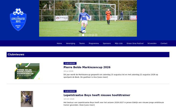 Screenshot of lepelstraatseboys.nl