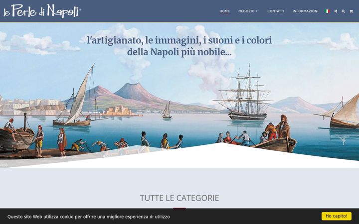 Screenshot of leperledinapoli.it