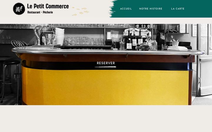 Screenshot of lepetit-commerce-restaurant.com