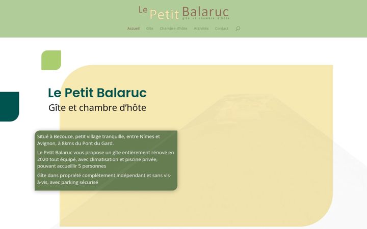 Screenshot of lepetitbalaruc.com