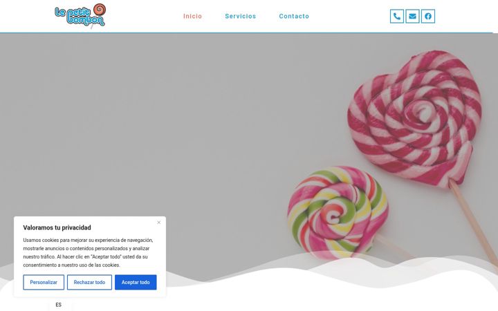 Screenshot of lepetitbombon.com