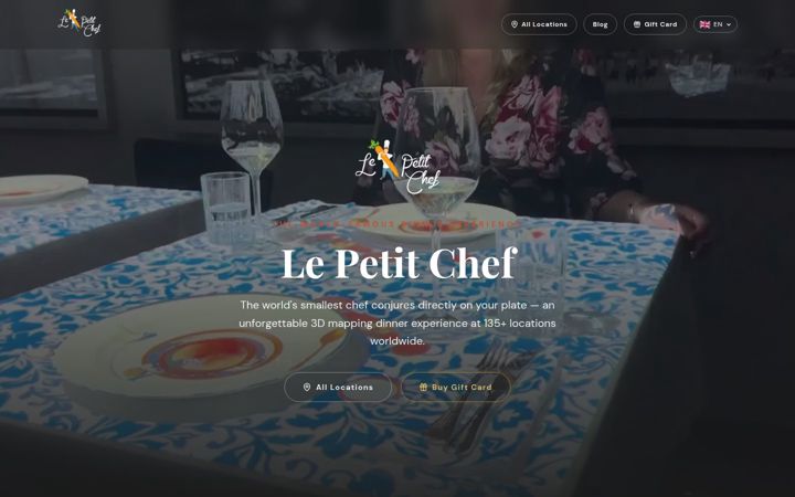 Screenshot of lepetitchef.com