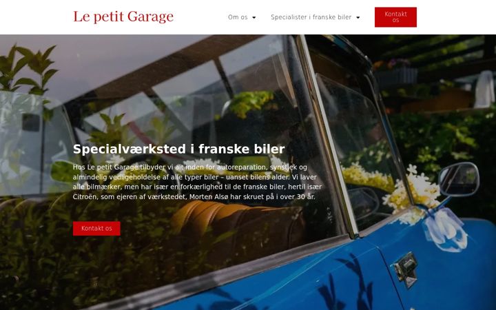 Screenshot of lepetitgarage.dk