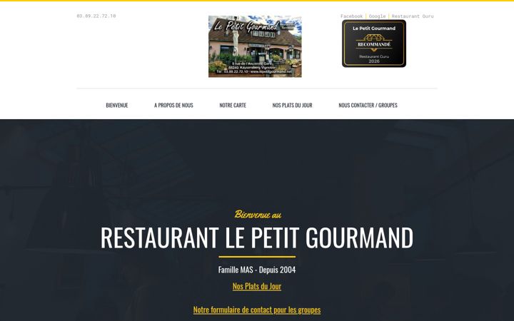 Screenshot of lepetitgourmand.net