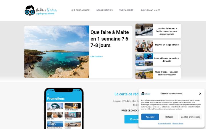 Screenshot of lepetitmaltais.com