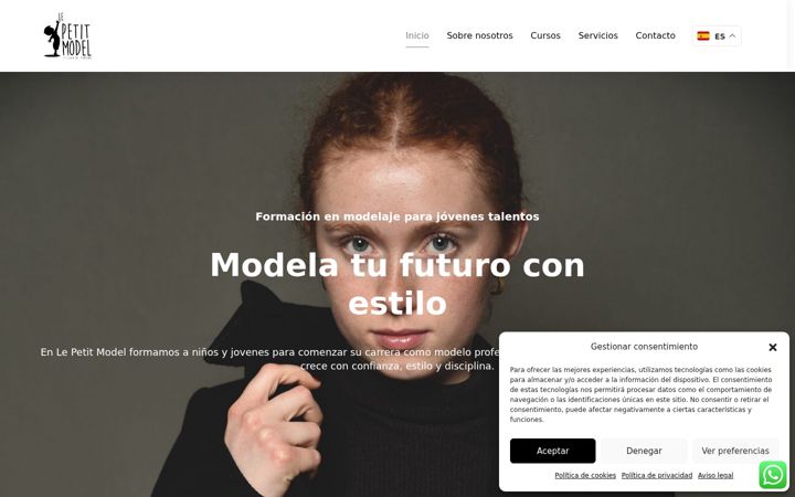 Screenshot of lepetitmodel.com