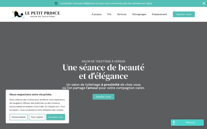 Screenshot of lepetitprincetoilettage.ch