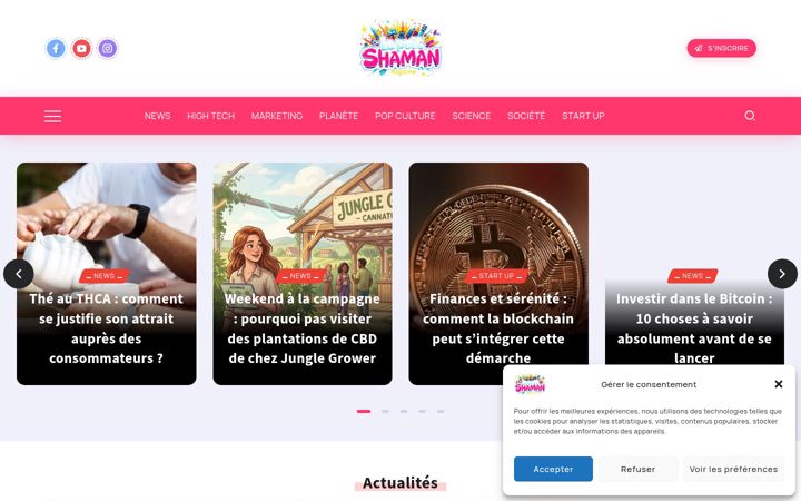 Screenshot of lepetitshaman.com