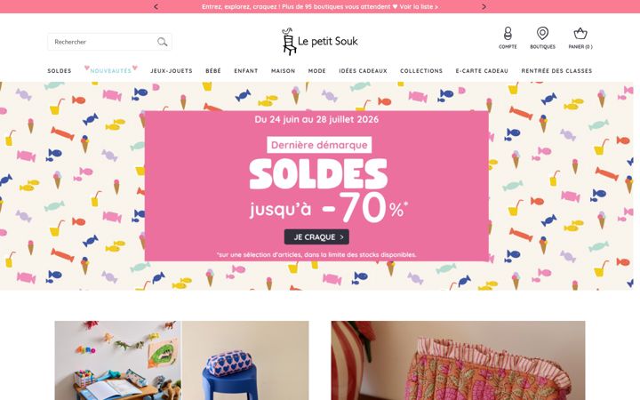 Screenshot of lepetitsouk.fr