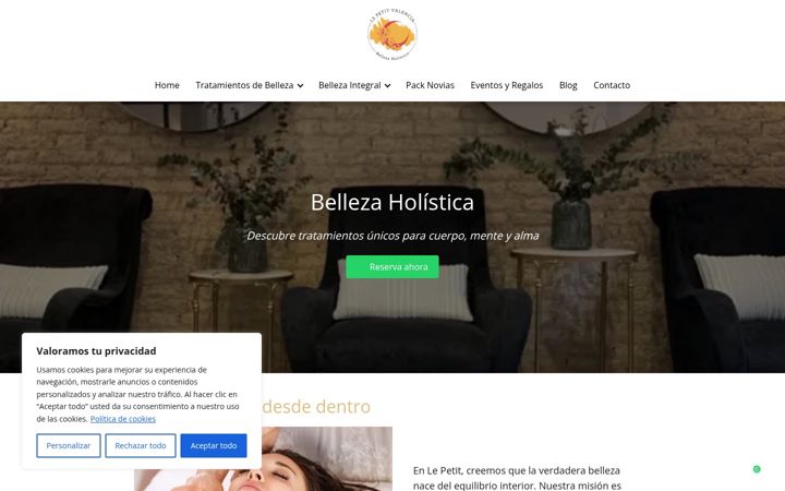 Screenshot of lepetitvalencia.es