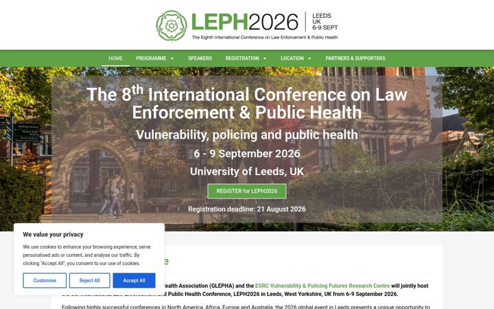 Screenshot of leph2026.org